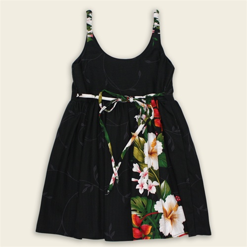 Girl’s Babydoll Sundress – Paradise Garden Black (Discontinued Style – Size 2, 4, 6, 10, 12 left)