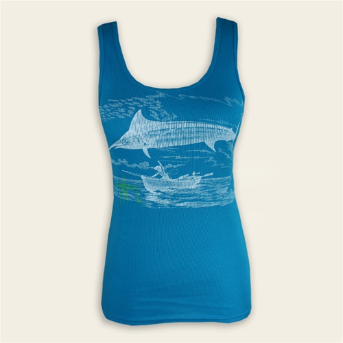 Guy Harvey Womens T-Shirt -Marlin Go Over