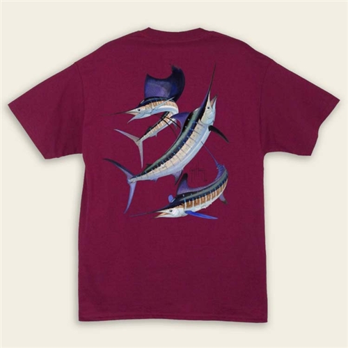 Guy Harvey T-Shirt – Grand Slam – Cardinal (Size S, M, L, & XL Left)