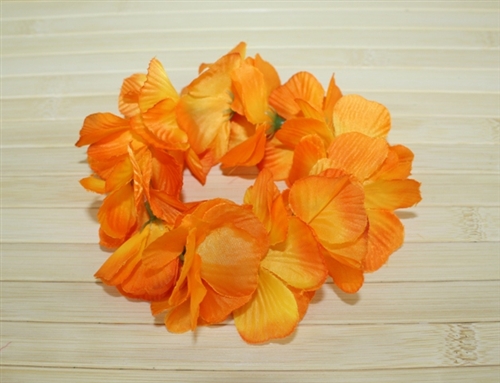 Hair Flower – Ponytail Holder / Anklet – Hukilau –  Orange
