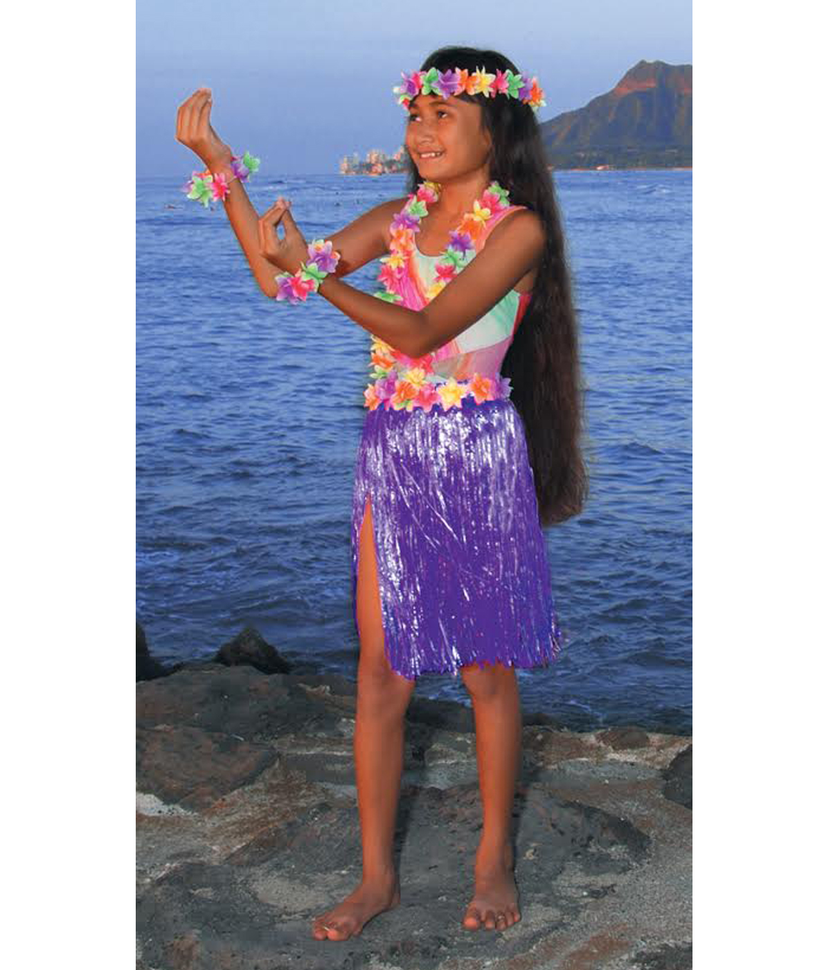 Party Supplies – Childrens Hula – Purple
