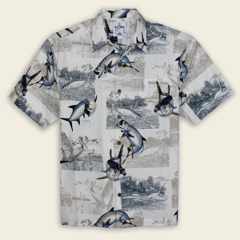 Guy Harvey Shirt – Tarpon Inshore (Size M & 3XL Left)