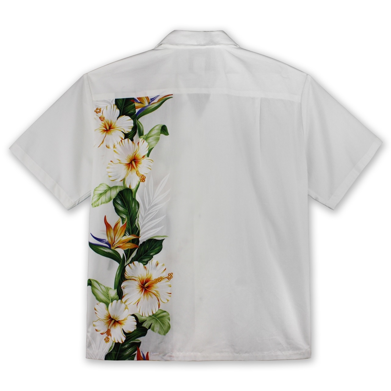 mens-tropical-hawaiian-shirt-maka-pua-island-flower-white-back-view