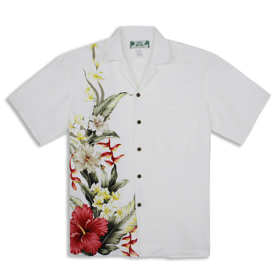 Men's Shirt - Royal Hibiscus - Cream