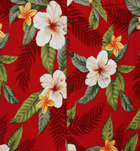 Tahitian Magic -Red- Fabric Swatch