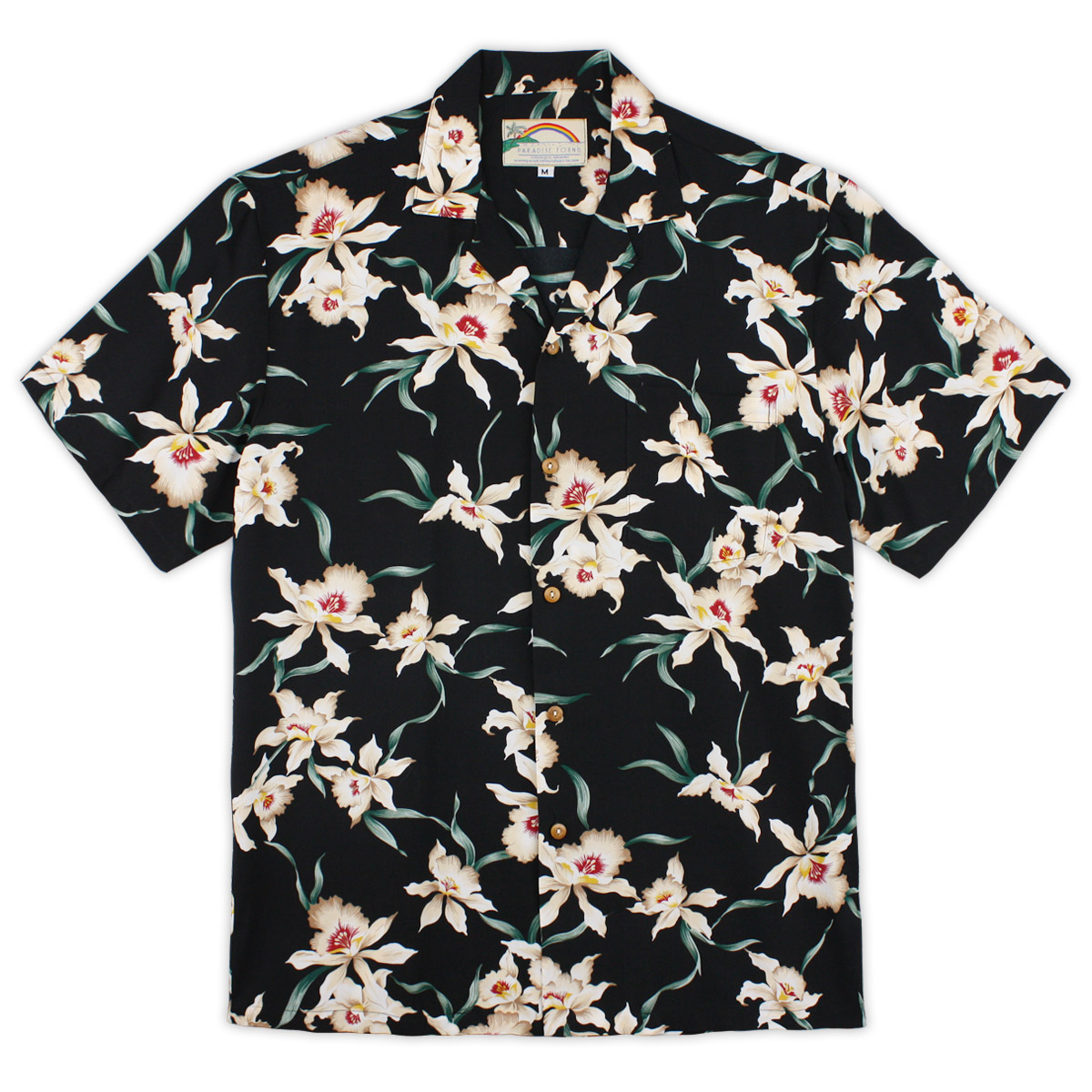 paradise-found-hawaiian-shirt-star-orchid-black