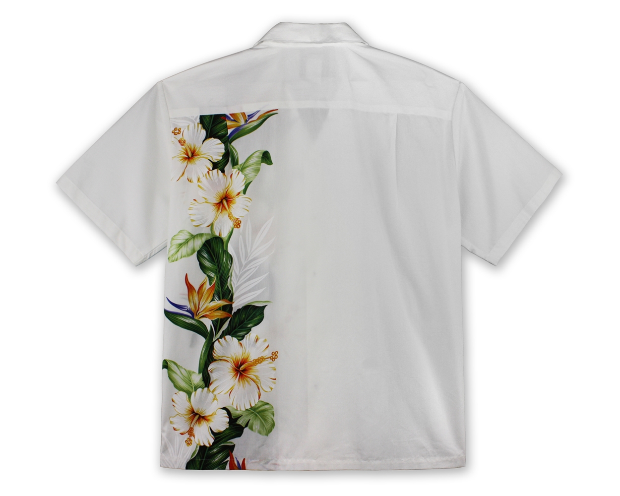 Hawaiian Shirt – Maka Pua (Front / Back design) – White