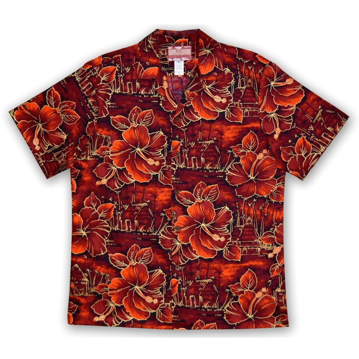 mens-hawaiian-shirt-retro-groovin-red