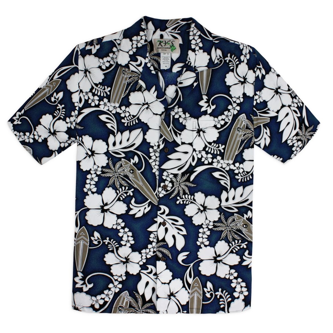 Mens Hawaiian Shirt - Hang Loose - Blue