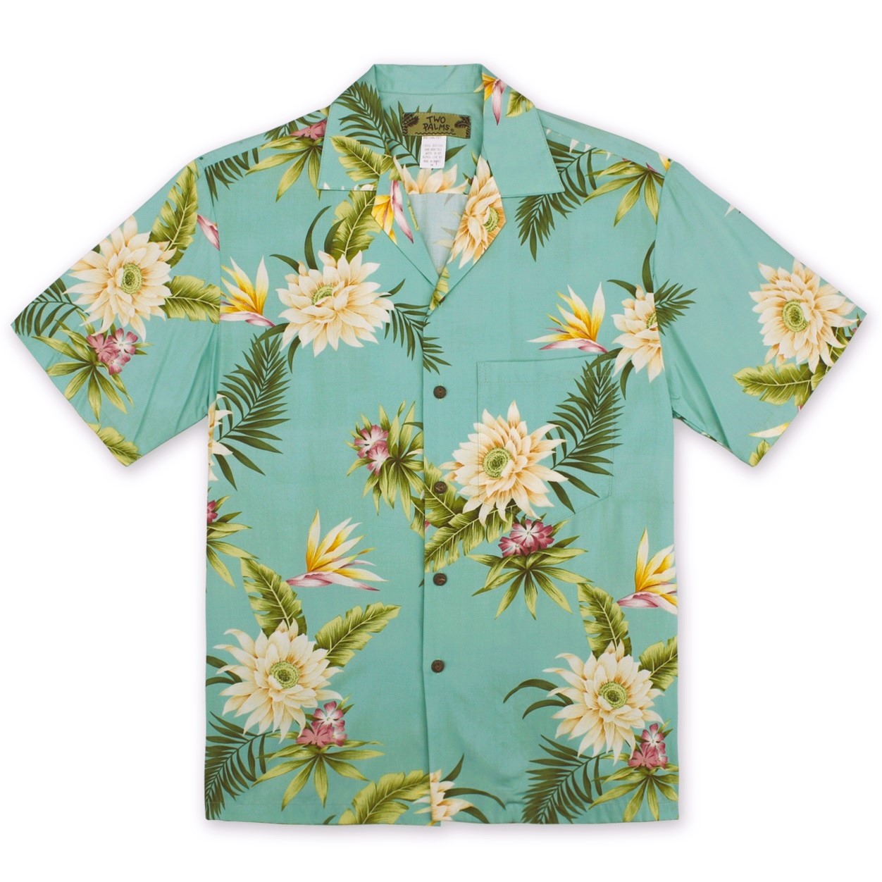 Mens-Hawaiian-Shirt-Ceres-Minty-Green