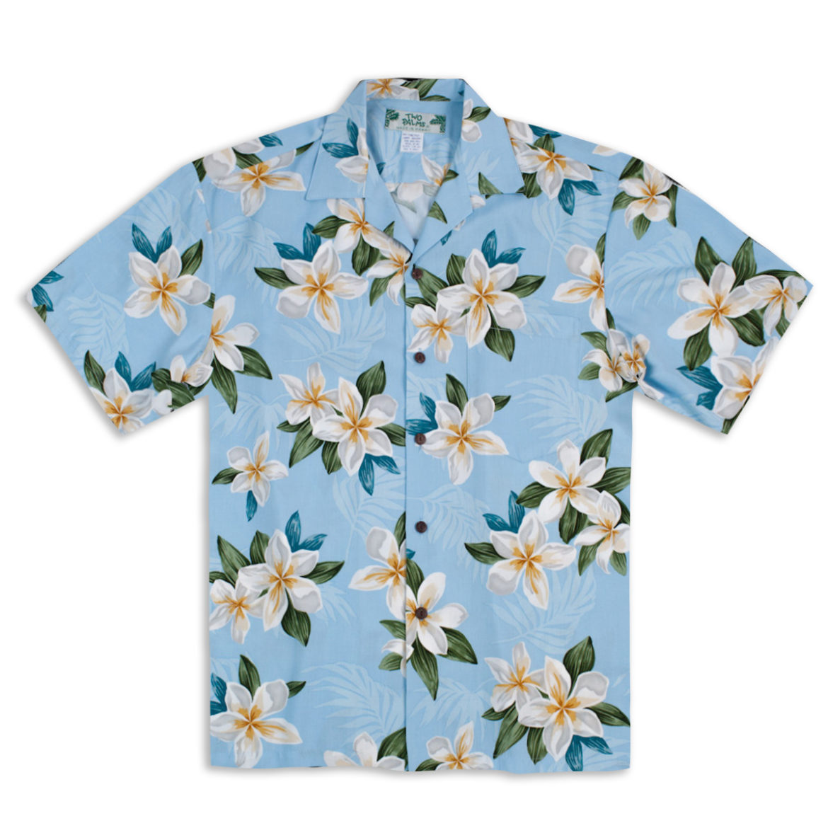 Hawaiian Shirt - Plumeria Shower - Blue