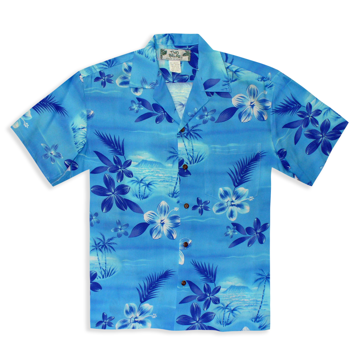 Hawaiian Shirt - Plumeria Celebration - Black (Size: 4XL) - Tropaholic