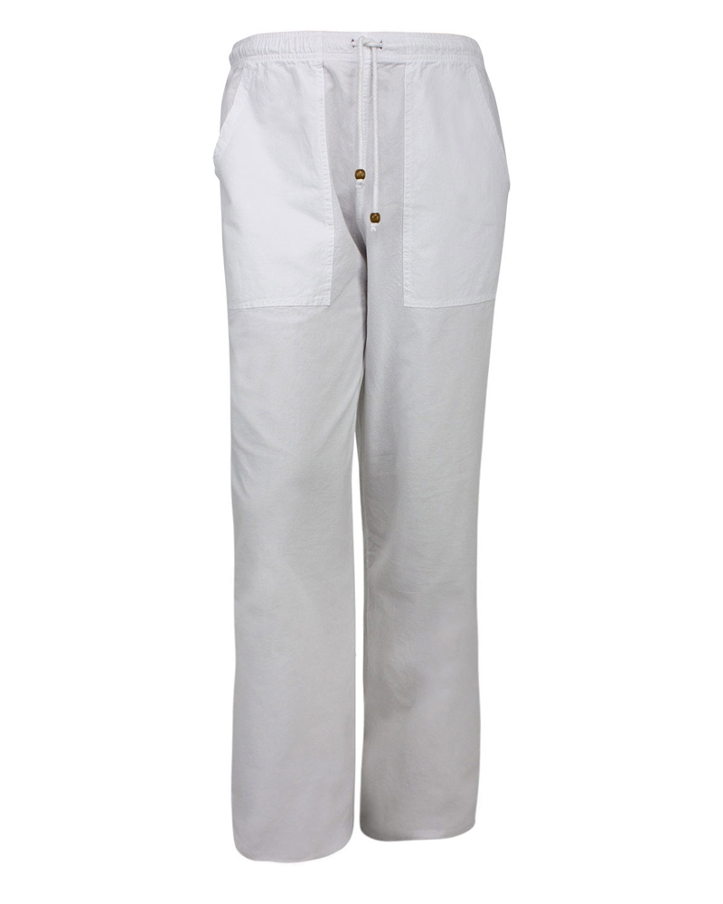 Soft Cotton - Mens Pants - White