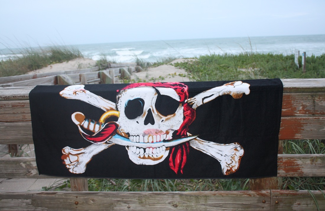 Tropical Island Beach towel - Pirate - Shiver Me Timbers
