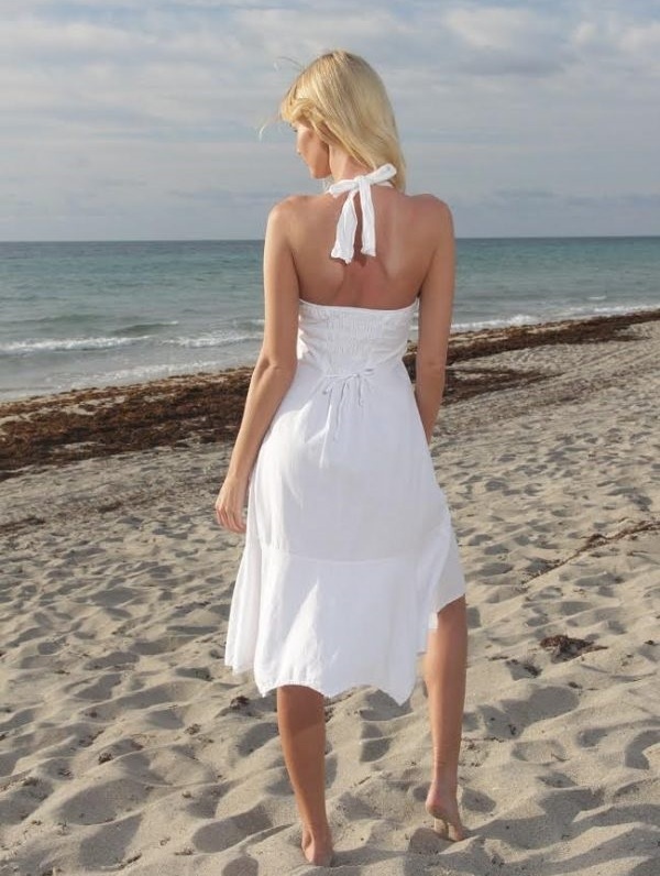 Giocam-Model-Back-view-Mid-Length-Halter-Sundress-Romance-white-Tropaholic.com