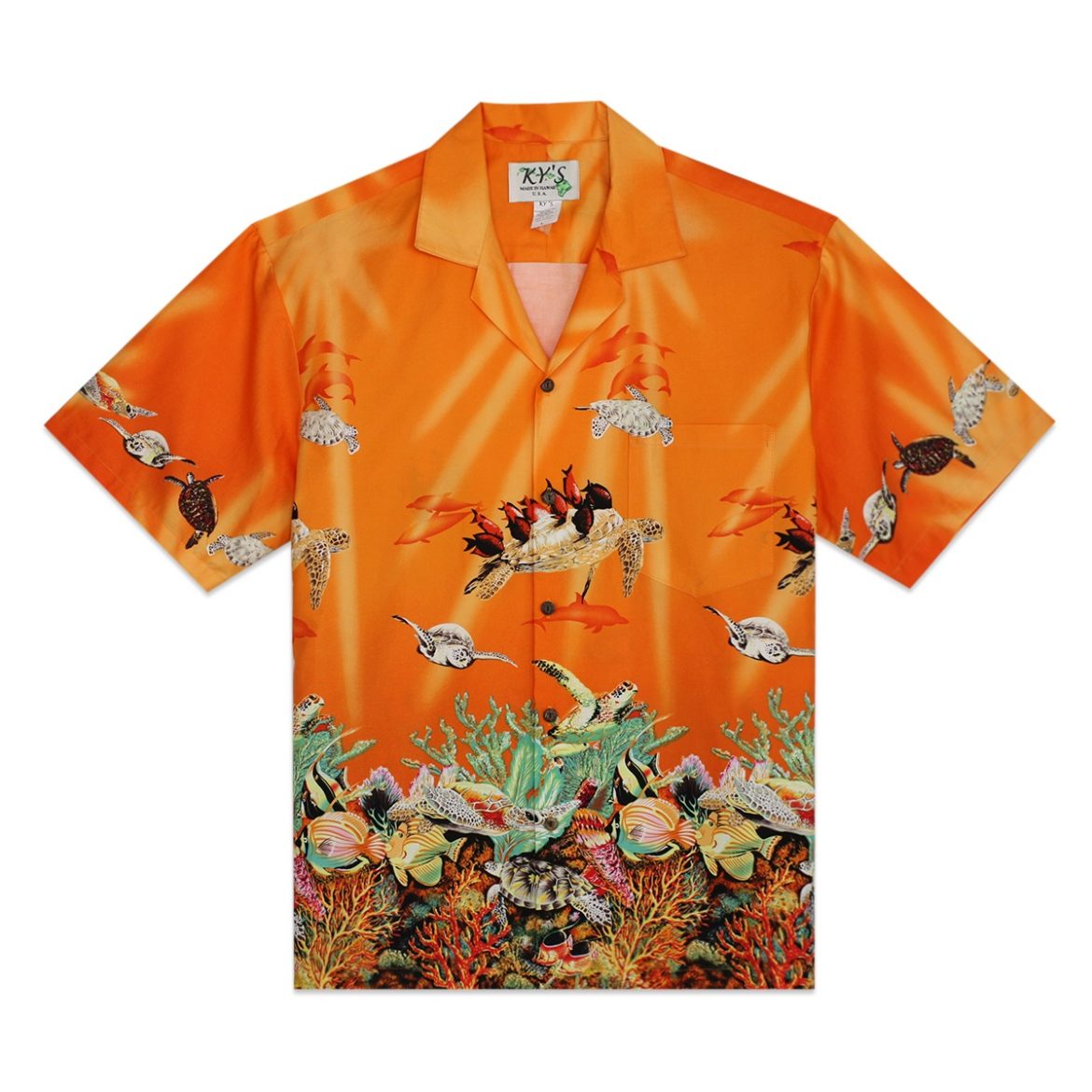 Hawaiian Shirt - Under da Sea - Orange
