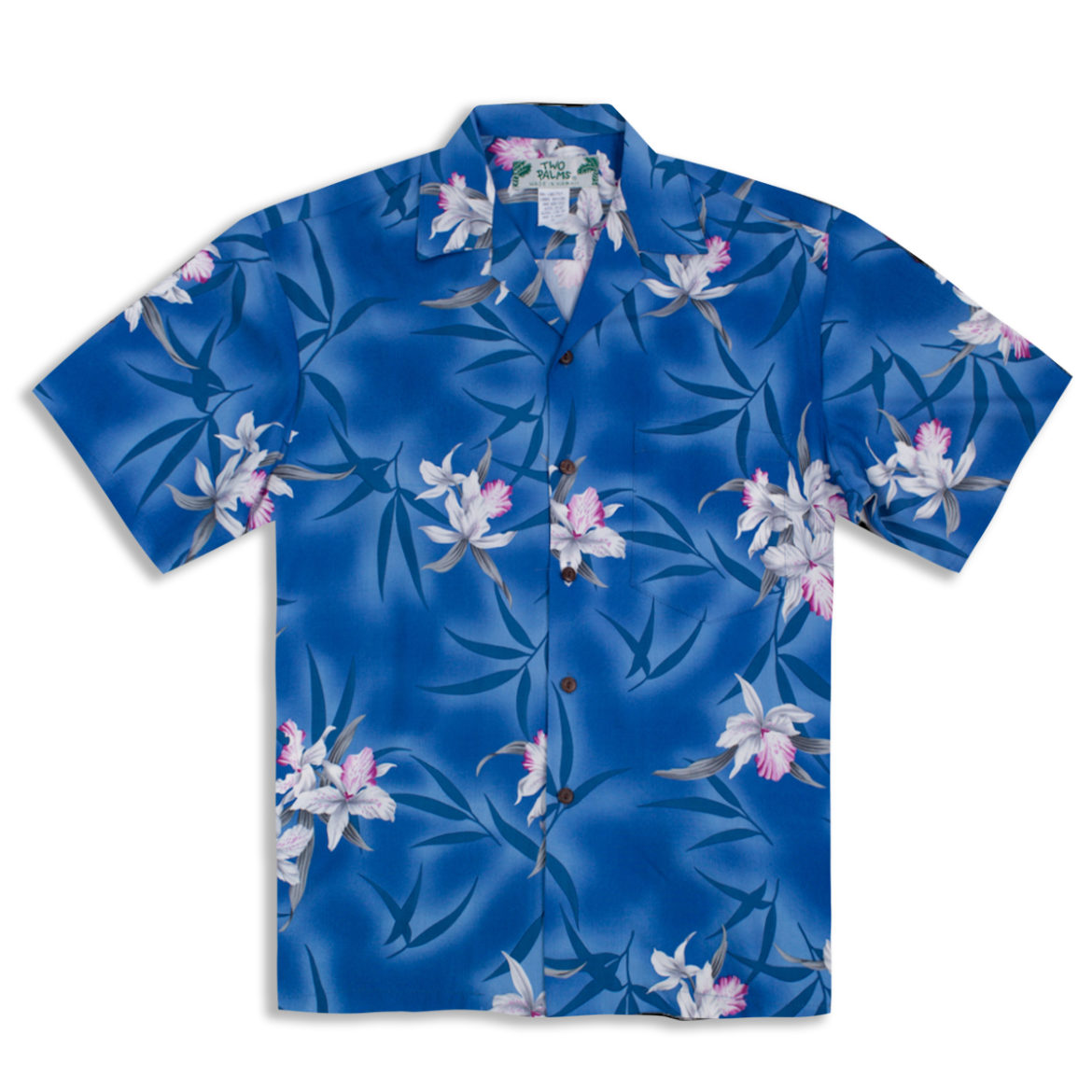 Hawaiian Shirt - Midnight Orchid - Blue