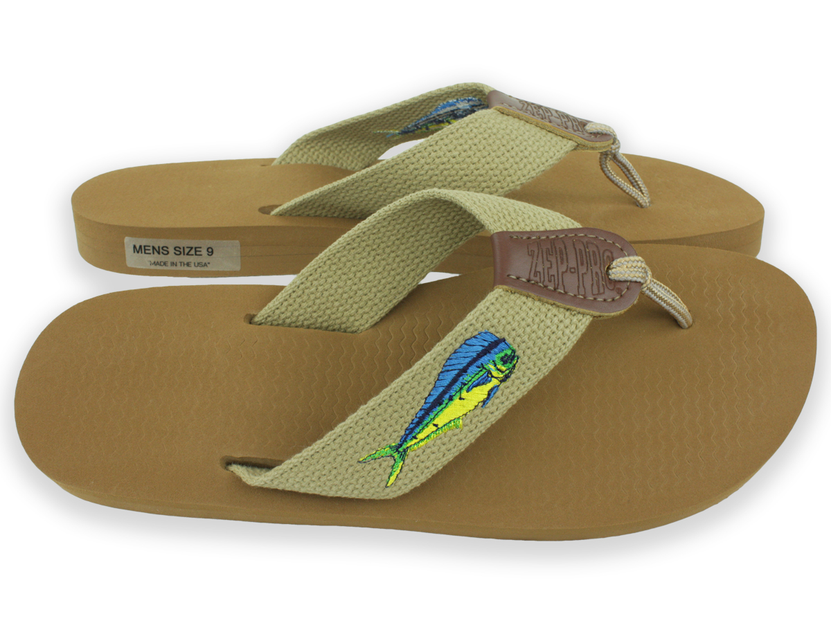 Zep-Pro Sandals – Dolphin Web Strap – Made in USA
