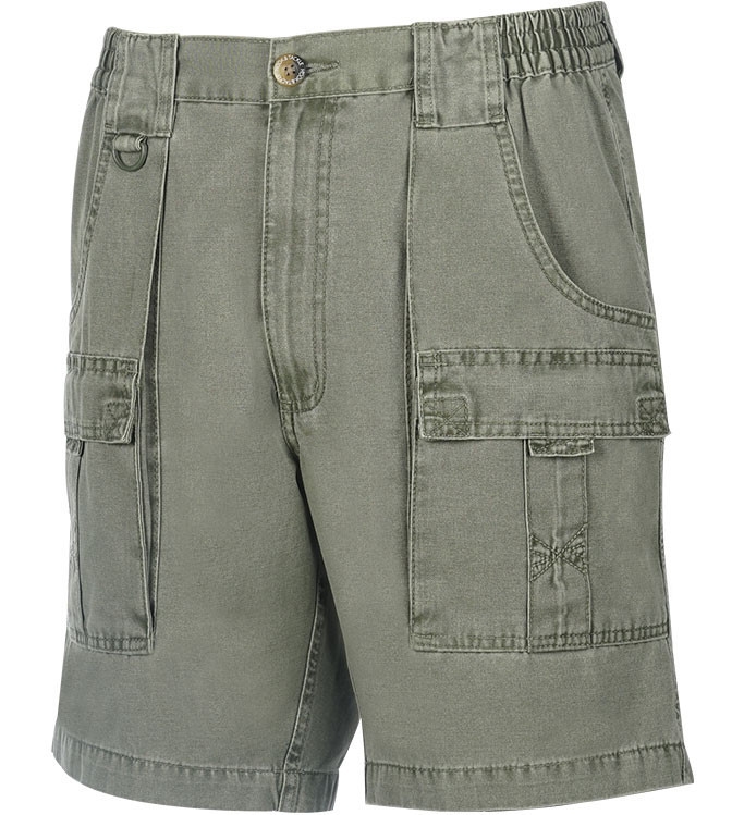Hook & Tackle – Beer Can Cargo Shorts – Olive