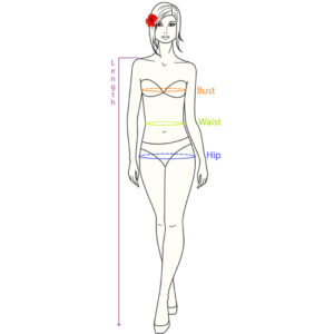 Tropaholic.com - How to measure - Women's size chart