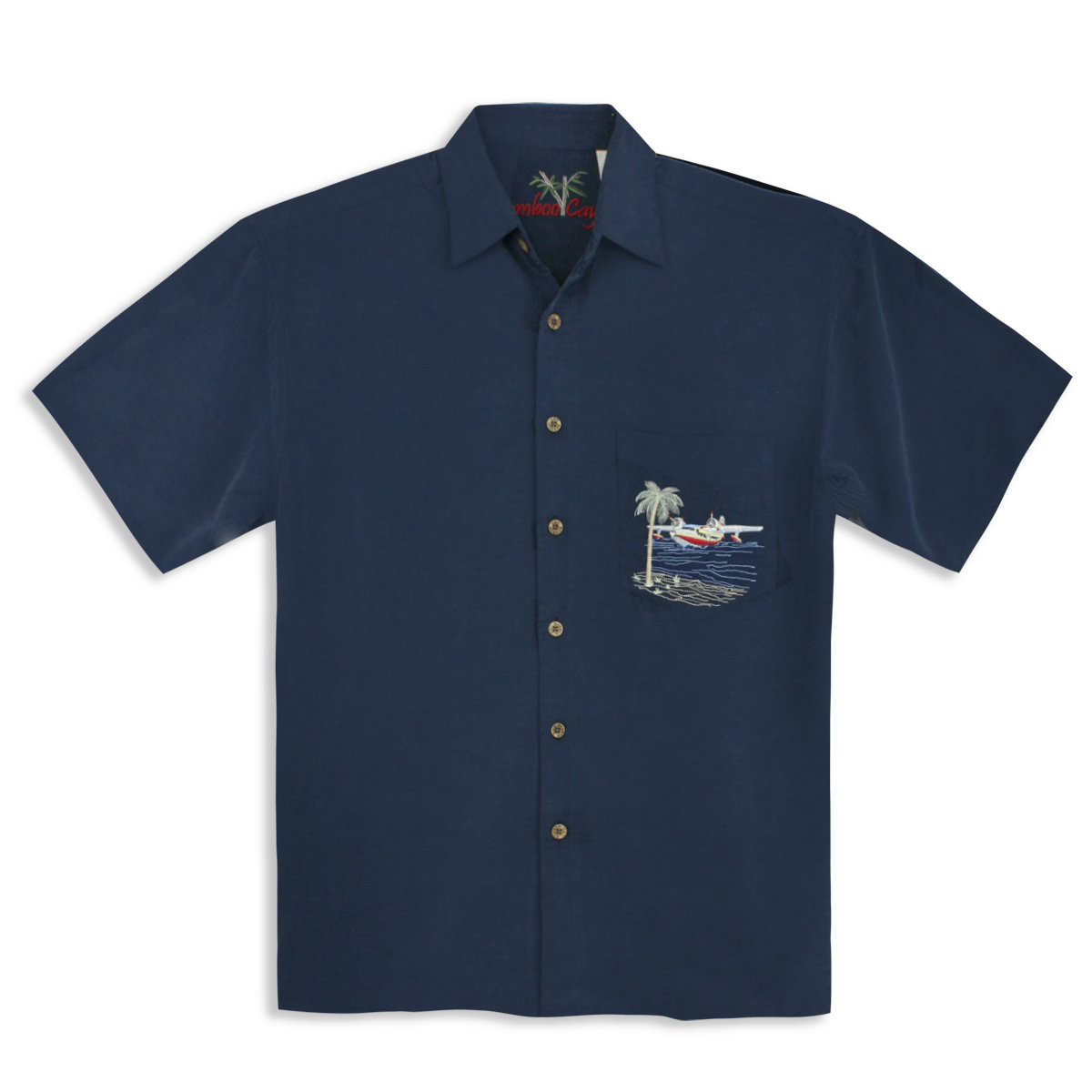 Bamboo Cay-Men’s Shirts-Catch of the Day-Navy Front view
