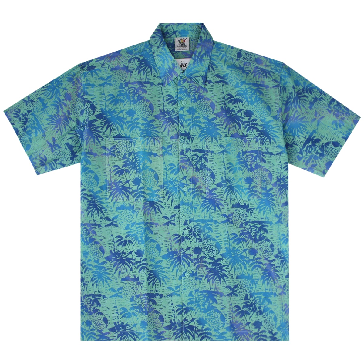 Rum Reggae Hawaiian Shirt – Tuitti Fruity – Aqua