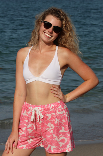 Mermaid Boxer Shorts - by West Indies Wear - Coral