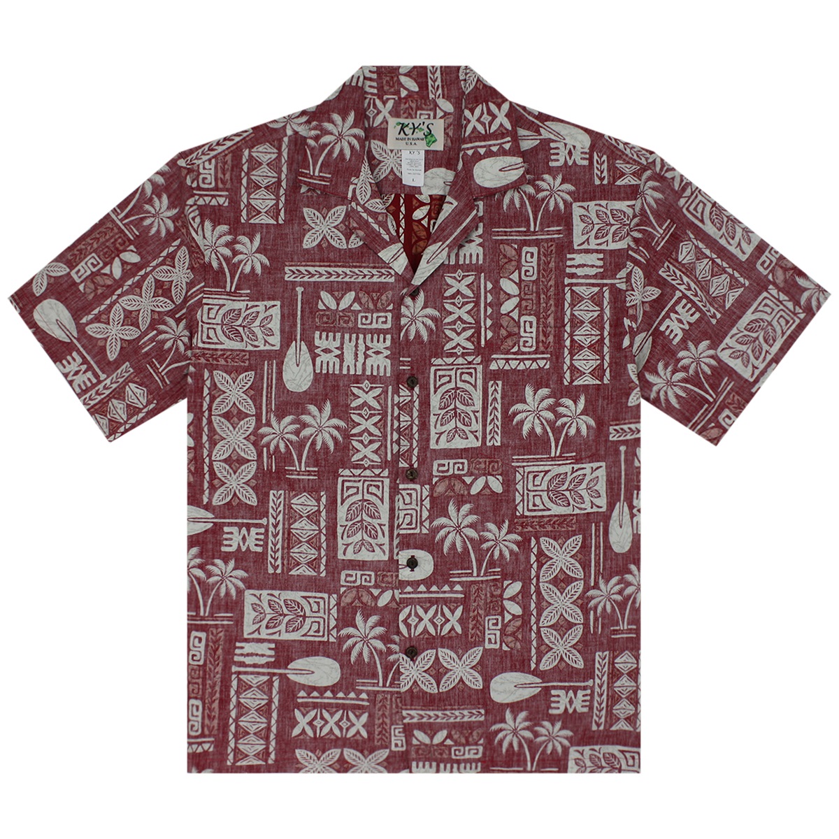 Hawaiian Shirt – Explore the Island – Red