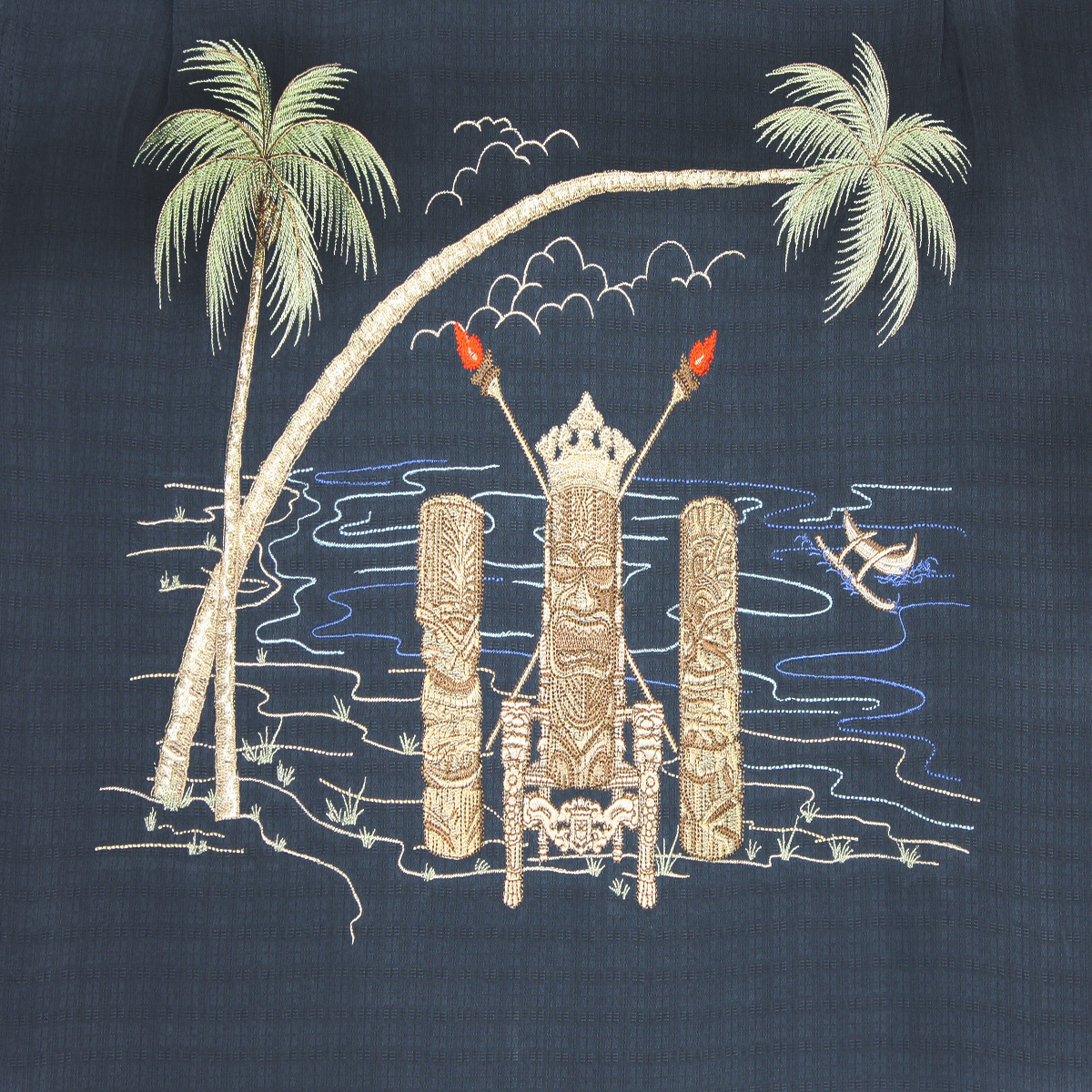 Bamboo Cay-Tiking-Navy-Back of shirt