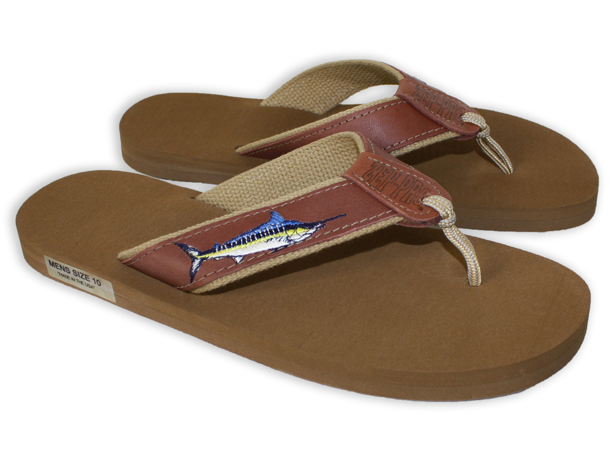 Zep-Pro Sandals – Marlin- Leather Strap – Made in USA