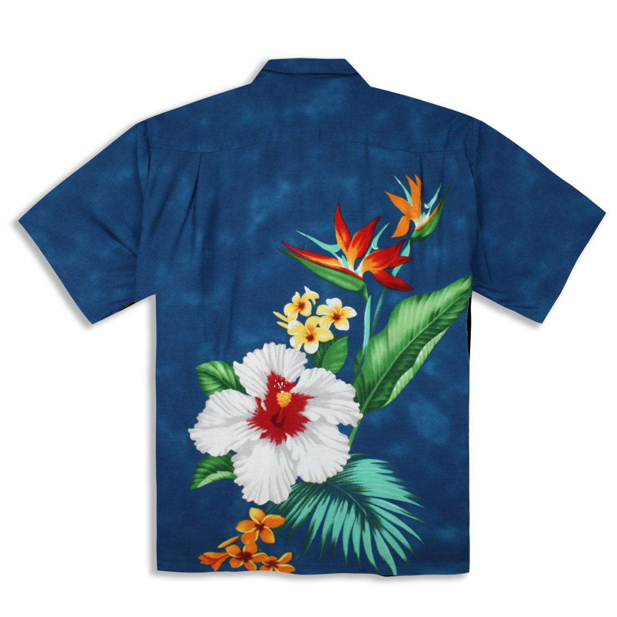 Men’s Hawaiian Shirt – Tropic Cascade – Blue