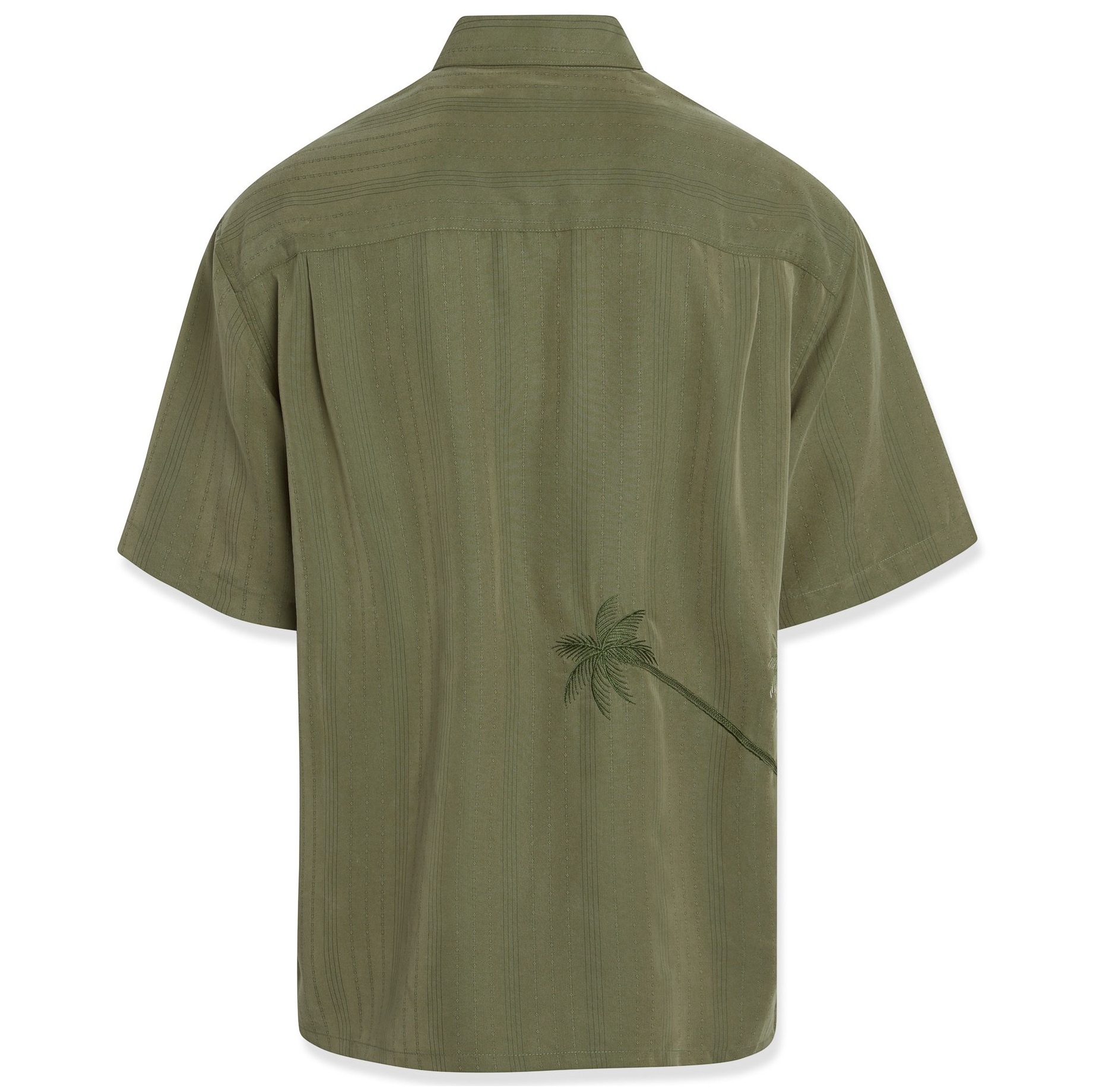Bamboo-Cay-Mens-Shirt-Flying-Palms-Olive-Back-view