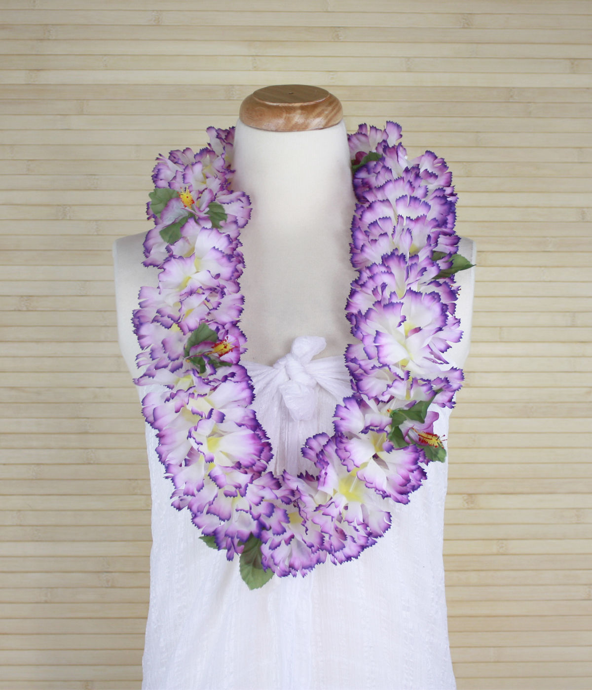 Hawaiian Lei – Fluffy carnation -Purple