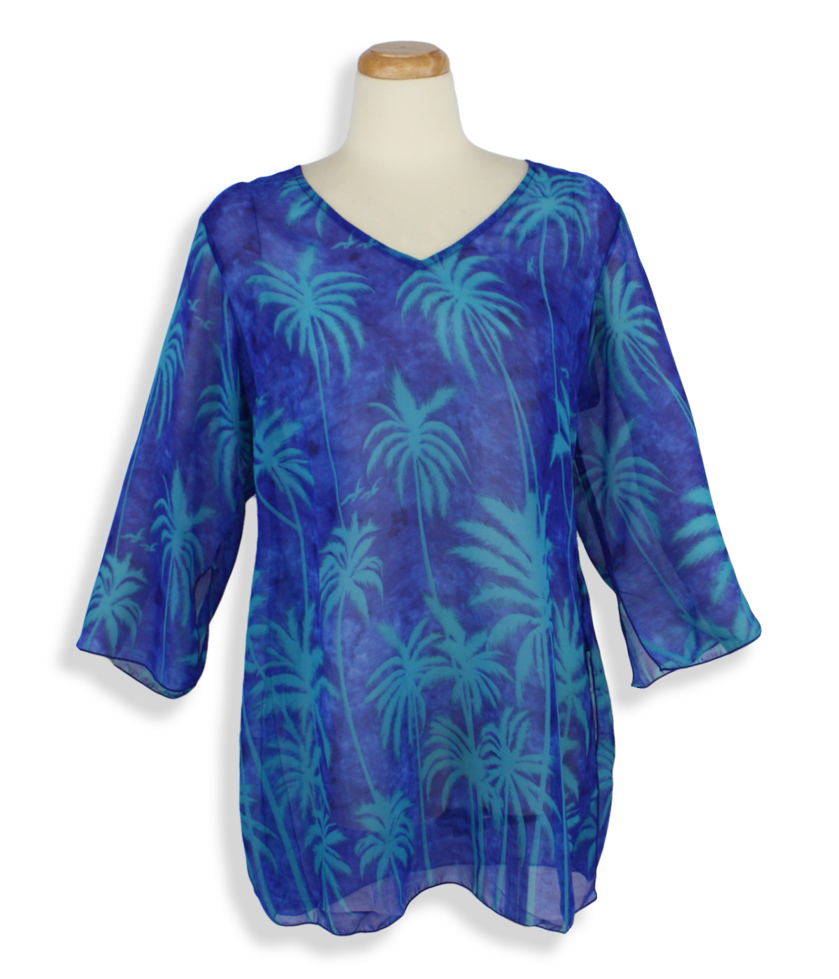 Peppermint Bay – Palm Tree Paradise – cover up Blue – Front view