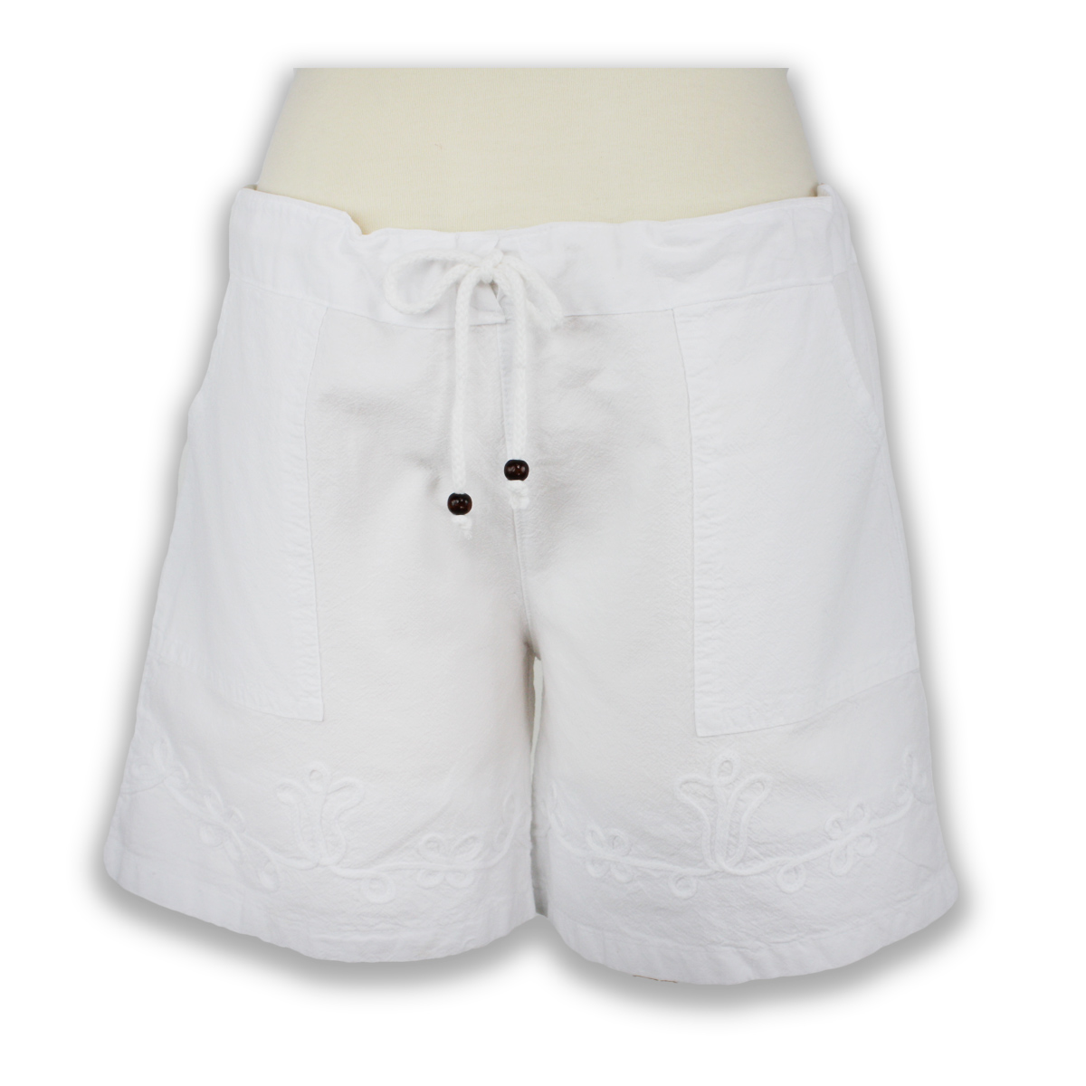 Giocam Women’s Short’s – Short and Simple- White