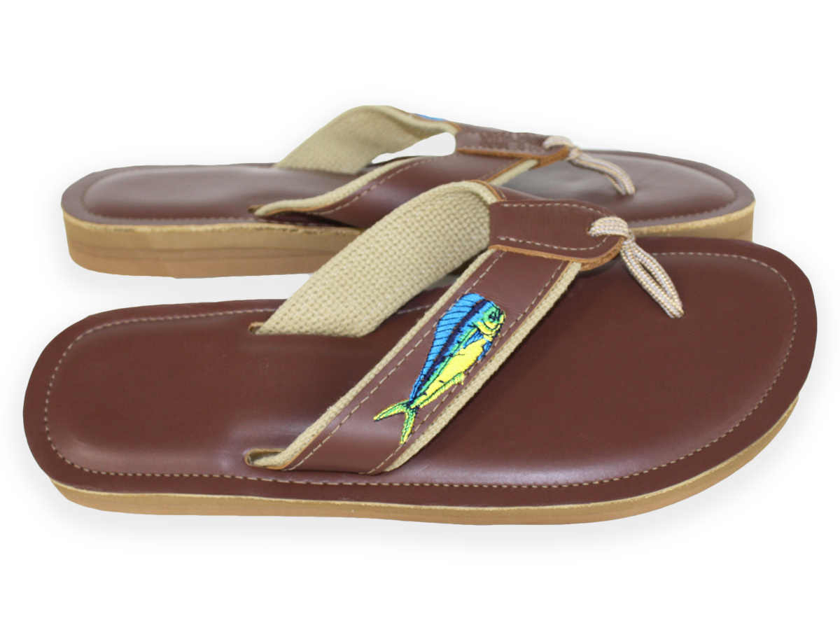 Zep-Pro Sandals – Dolphin – Leather Strap and Sole – Made in USA