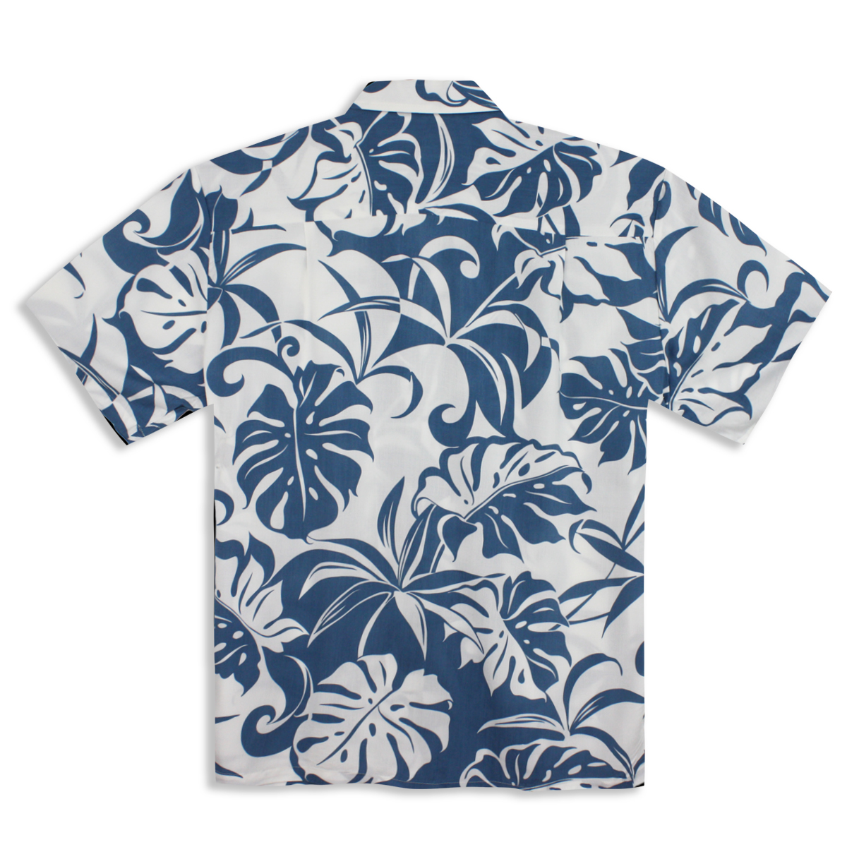 Men’s  Hawaiian Shirt – Gentle Breeze – Blue -Back