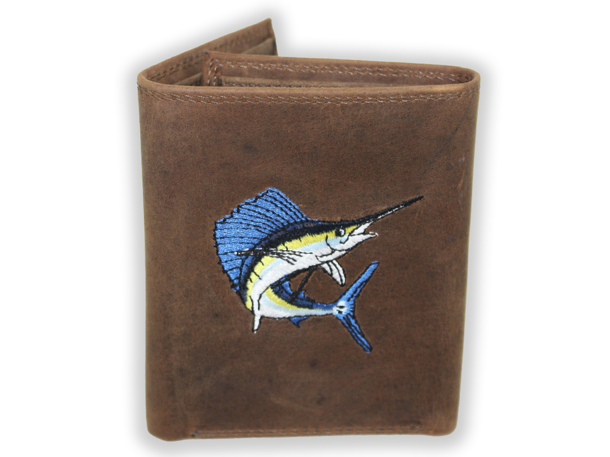 Men’s Wallet -trifold- sailfish -Front –