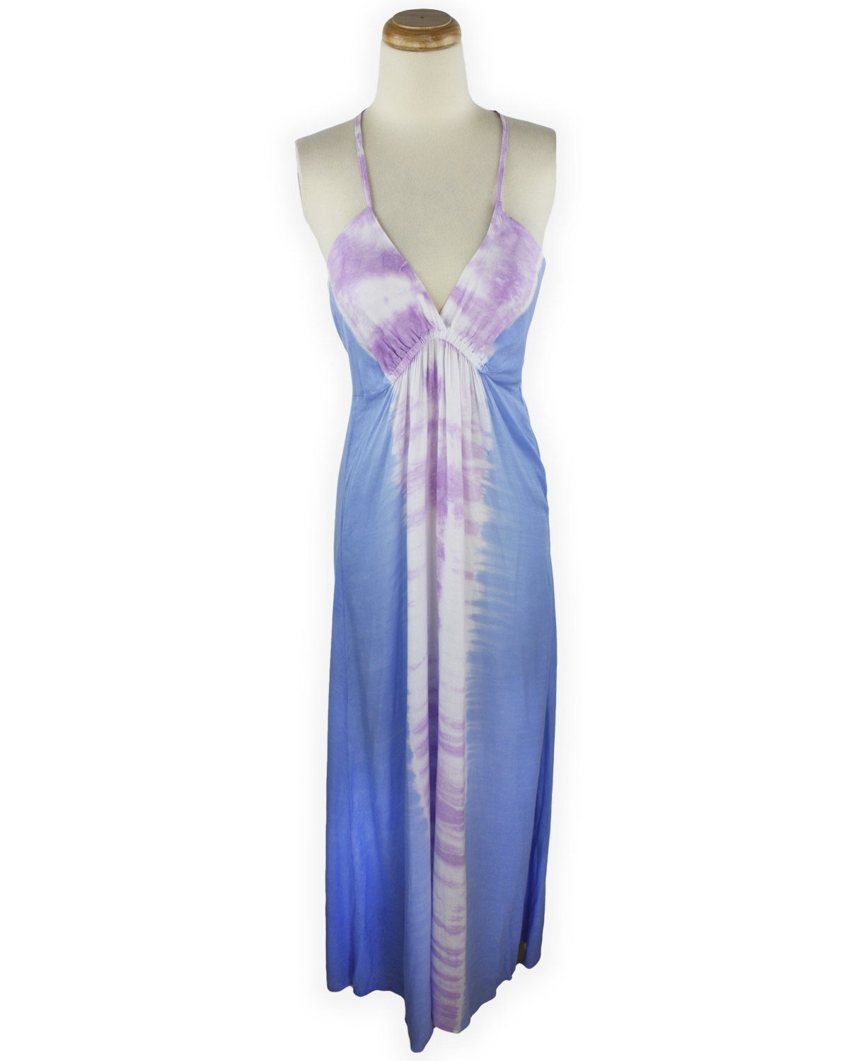angles by the Sea – long T back dress – front –