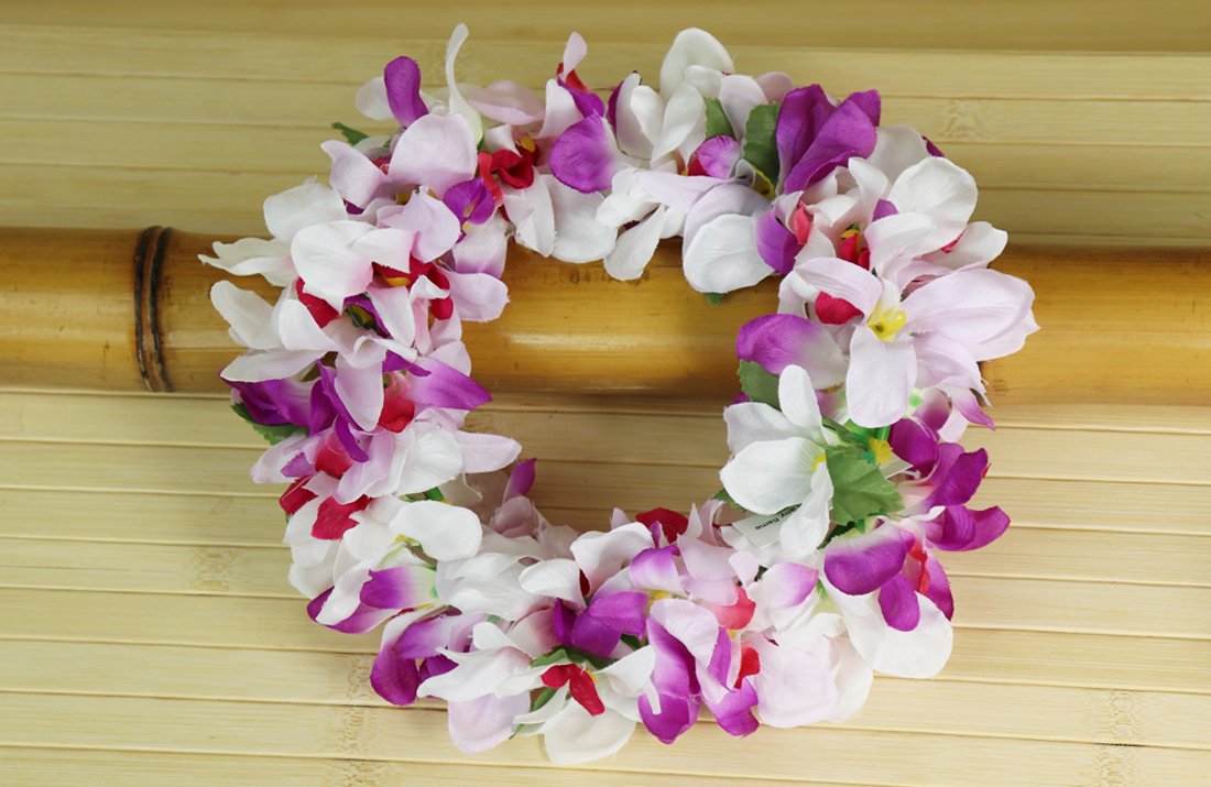 Hair Flower - Head Band - Dendrobium Orchid -Pink