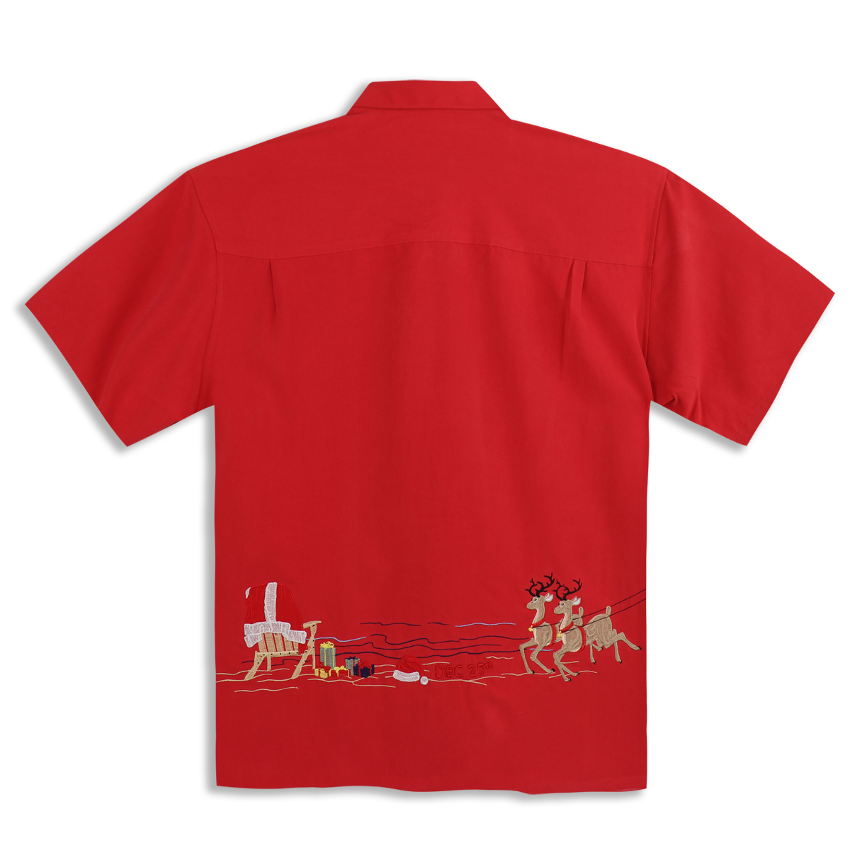 Bamboo Cay – christmas Shirt – Dec 25th -Red- back