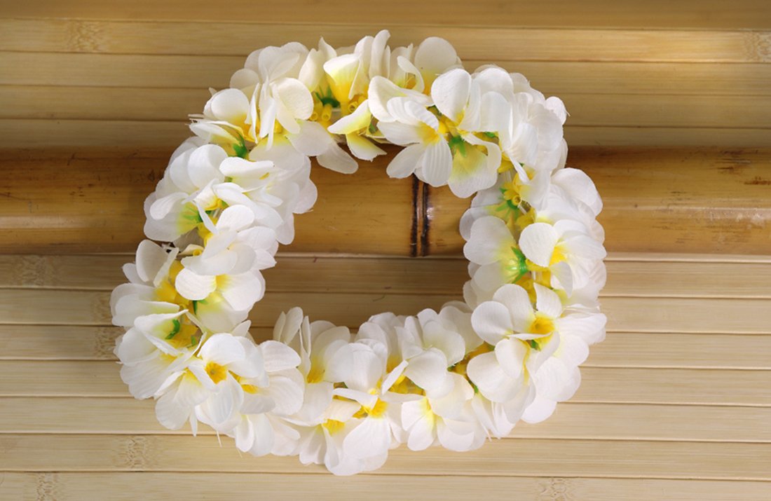 Hair Flower – Head Band – Plumeria – White