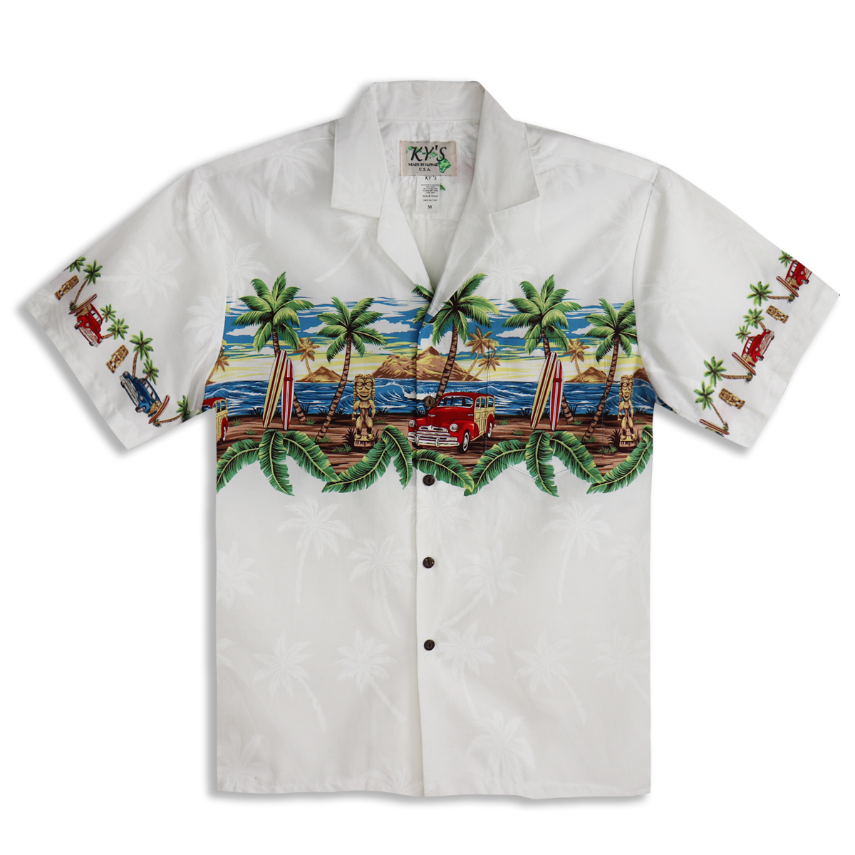 Hawaiian Shirt - Goin Native - White