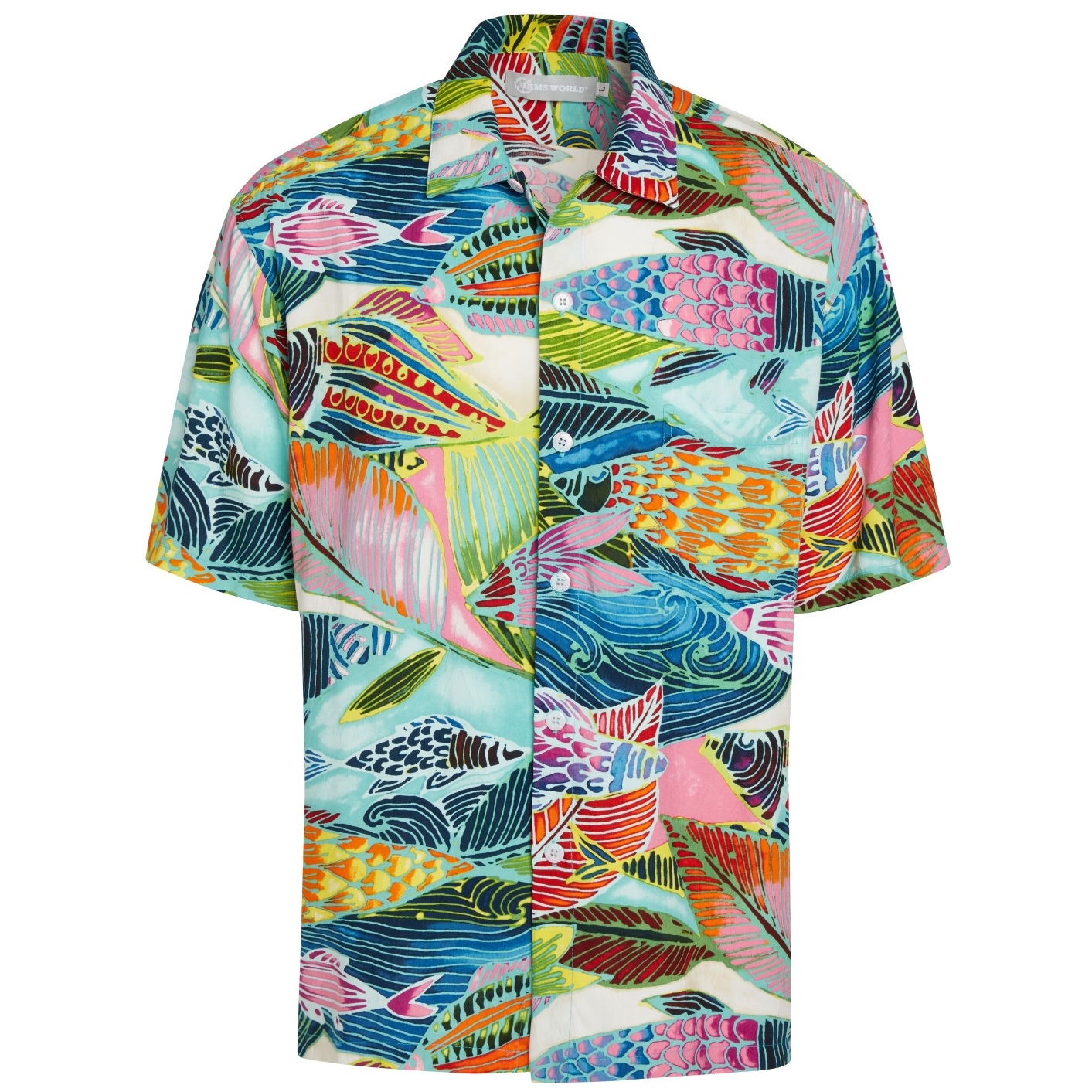 Jams World – Mens Hawaiian Shirt – Rainbow Bay