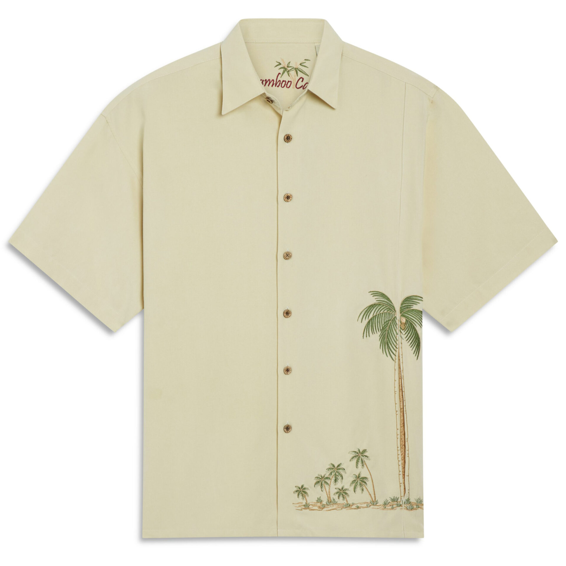 Bamboo-Cay-Mens-Shirt-Elevated-Palms-Cream-Front-View